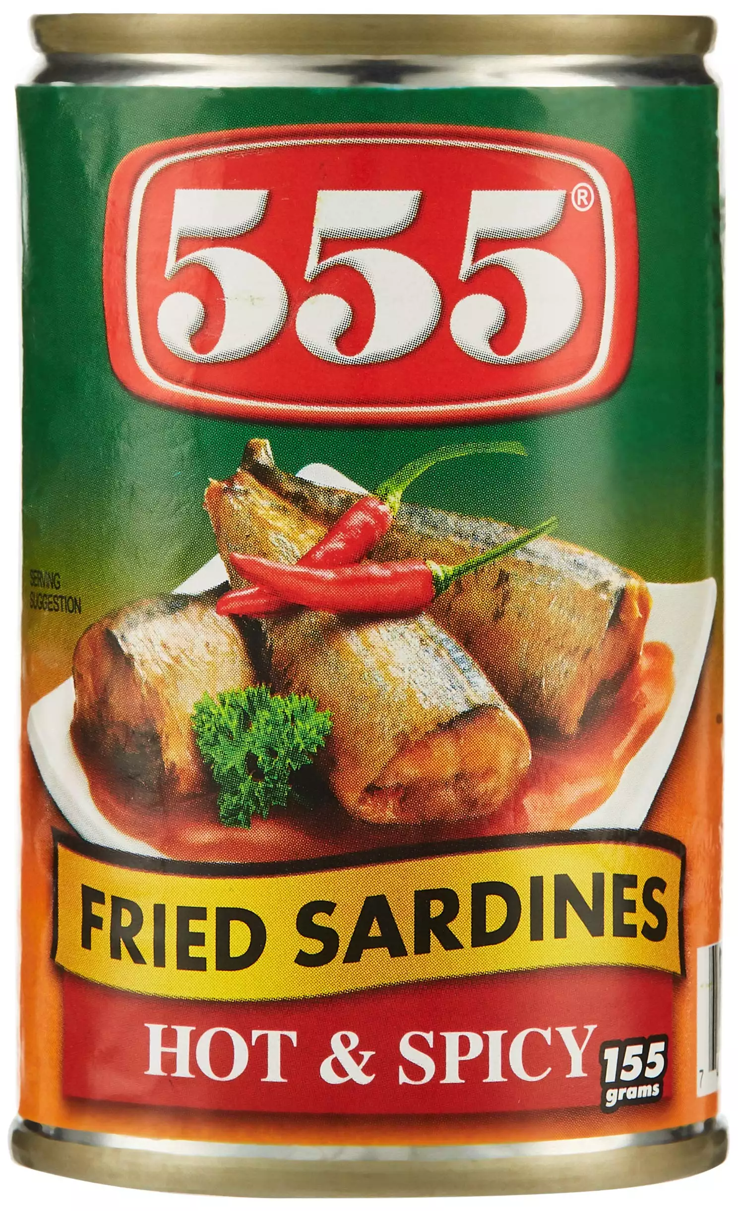 555 FRIED SARDINES 150GM HOT&SPICY