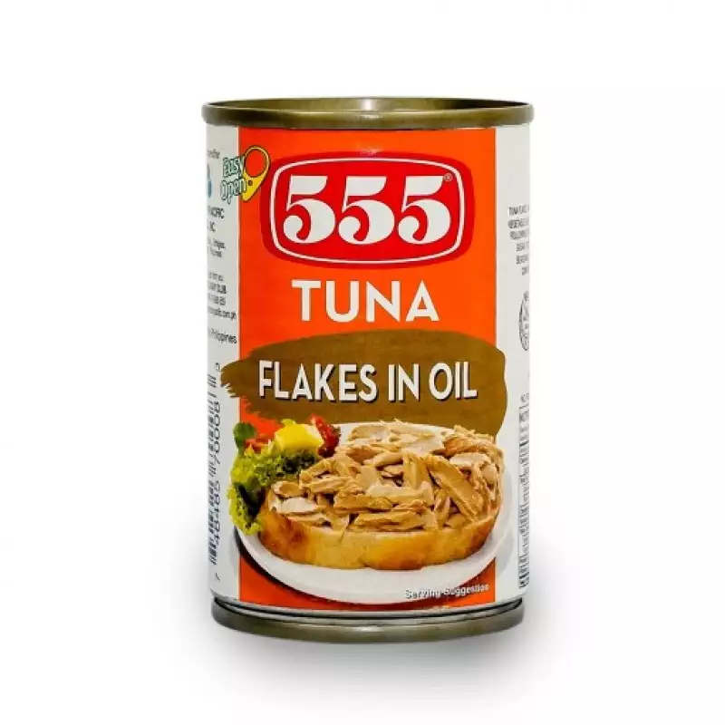 555 TUNA FLAKES IN OIL 155GM