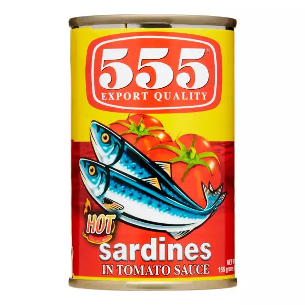 555 SARDINES IN TOMATO SAUCE W/CHILI 425