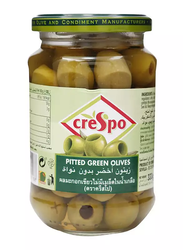 Crespo Grn Olives Pitted 160gm