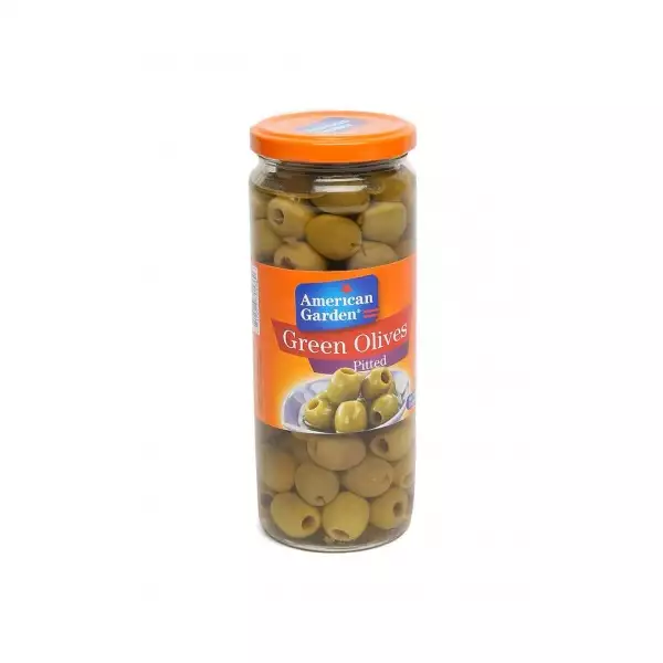 AG OLIVES GREEN PITTED 450GM side