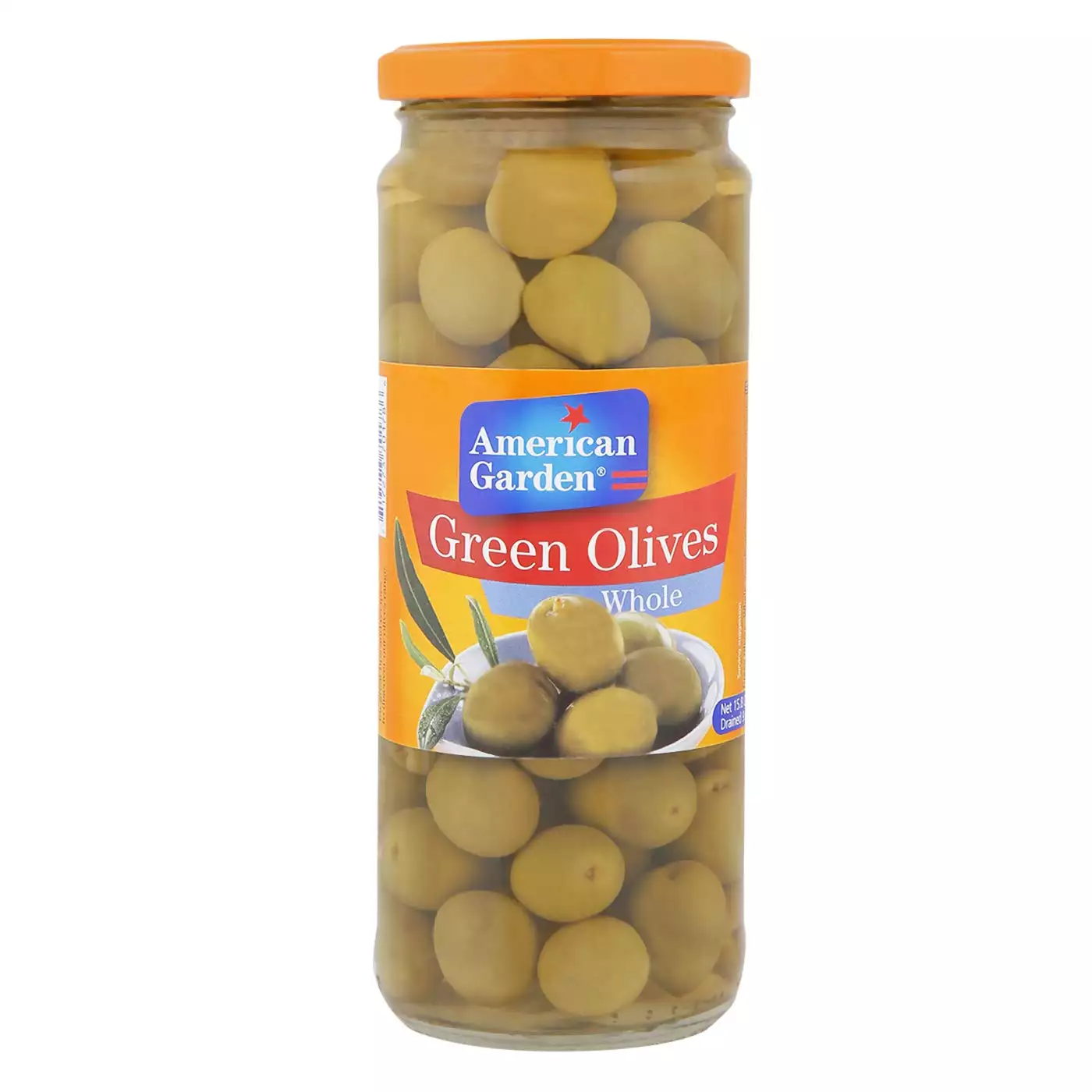 AG Green Olives Whole 450gm