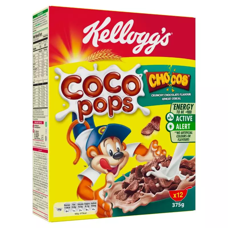 Kelloggs Cocopops Chocos 375gm