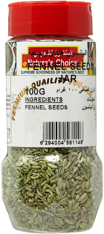 NATURES CHOICE FENNEL SEEDS 100G