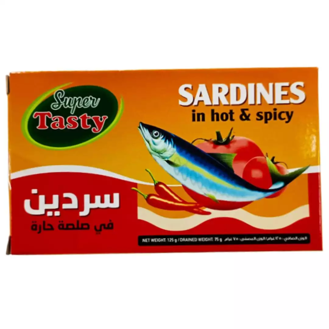 SUPER TASTY SARDINE IN HOT & SPICY 155G